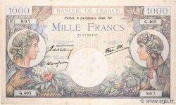 1000 Francs COMMERCE ET INDUSTRIE FRANCE  1940 F.39.01