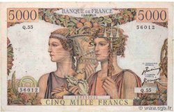 5000 Francs TERRE ET MER FRANCE  1951 F.48.04