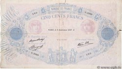 500 Francs BLEU ET ROSE modifié FRANCE  1937 F.31.03