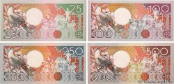 500 Gulden Lot SURINAME  1986 P.132b, P.133b, P.134 et P.135b FDC