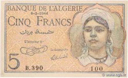 5 Francs ALGERIA  1944 P.094a