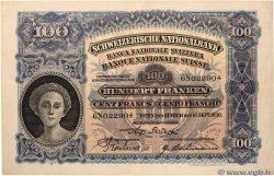 100 Francs SUISSE  1930 P.35f TTB