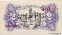 2 Pesetas SPAGNA  1938 P.095 FDC