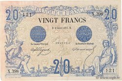 20 Francs NOIR FRANCE  1875 F.09.02