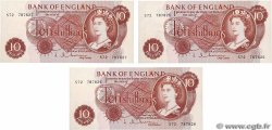 10 Shillings Consécutifs ENGLAND  1962 P.373b