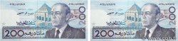200 Dirhams Consécutifs MAROC  1987 P.66c pr.NEUF