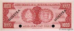 1000 Pesos Oro Spécimen RÉPUBLIQUE DOMINICAINE  1964 P.106s2 NEUF
