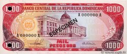 1000 Pesos Oro Spécimen RÉPUBLIQUE DOMINICAINE  1981 P.124s1