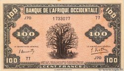 100 Francs FRENCH WEST AFRICA  1942 P.31a