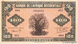 100 Francs AFRIQUE OCCIDENTALE FRANÇAISE (1895-1958)  1942 P.31a