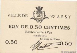 50 Centimes FRANCE regionalism and various Wassy 1915 JP.52-31