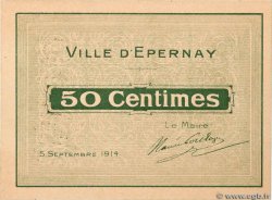 50 Centimes FRANCE regionalism and various Epernay 1914 JP.51-15