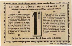 1 Franc GUINEA  1917 P.02a UNC-