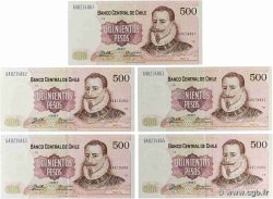 500 Pesos Lot CHILI  1993 P.153d