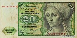 20 Deutsche Mark ALLEMAGNE FÉDÉRALE  1980 P.32d
