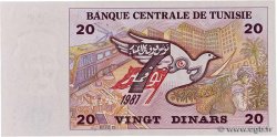 20 Dinars TUNISIA  1992 P.88 q.FDC