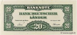 20 Deutsche Mark GERMAN FEDERAL REPUBLIC  1949 P.17a XF+