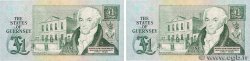 1 Pound Petit numéro GUERNSEY  1980 P.48a UNC-