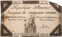 50 Livres FRANCE  1792 Ass.39a