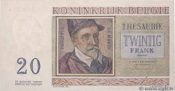20 Francs BELGIO  1956 P.132b FDC