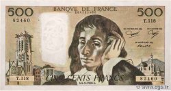 500 Francs PASCAL FRANCE  1980 F.71.22