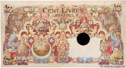 100 Livres Annulé LIBAN  1945 P.053 TTB