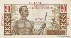 20 Francs Émile Gentil GUYANE  1946 P.21a TB+