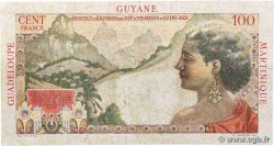 1 NF sur 100 Francs La Bourdonnais GUYANE  1961 P.29 B+