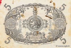 5 Francs Cabasson rouge GUADELOUPE  1945 P.07e SS
