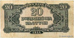 20 Zlotych POLEN  1944 P.113a S