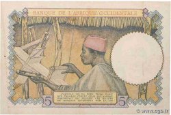 5 Francs FRENCH WEST AFRICA  1939 P.21 VZ