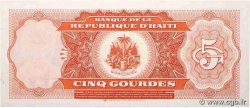5 Gourdes HAÏTI  1985 P.241a fST