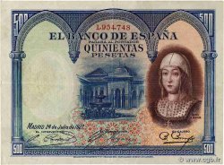 500 Pesetas ESPAGNE  1927 P.073a