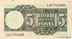 5 Pesetas SPAIN  1948 P.136a VF+