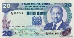 20 Shillings KENYA  1986 P.21e
