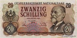 20 Schilling AUSTRIA  1956 P.136a