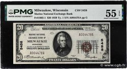 20 Dollars UNITED STATES OF AMERICA Milwaukee 1929 Fr.1802 AU