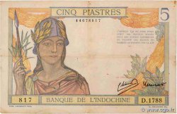 5 Piastres FRENCH INDOCHINA  1946 P.055c