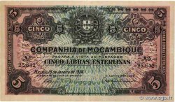 5 Libras MOZAMBIQUE Beira 1934 P.R32