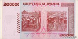 5 Billions Dollars ZIMBABWE  2008 P.84 FDC