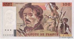 100 Francs DELACROIX imprimé en continu FRANCE  1990 F.69bis.02c