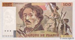 100 Francs DELACROIX imprimé en continu FRANCE  1990 F.69bis.02c