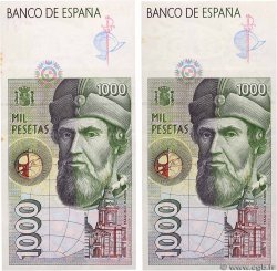 1000 Pesetas Lot SPAGNA  1992 P.163 q.SPL