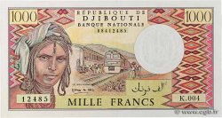 1000 Francs DSCHIBUTI   1991 P.37e fST+