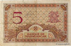 5 Francs MADAGASCAR  1937 P.035 VF