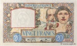20 Francs TRAVAIL ET SCIENCE FRANCE  1941 F.12.16