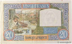 20 Francs TRAVAIL ET SCIENCE FRANCE  1941 F.12.16 TTB