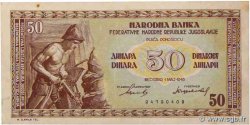 50 Dinara YUGOSLAVIA  1946 P.064b