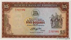 5 Dollars RHODESIA  1978 P.36b