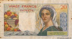 20 Francs TAHITI  1951 P.21b pr.TB
